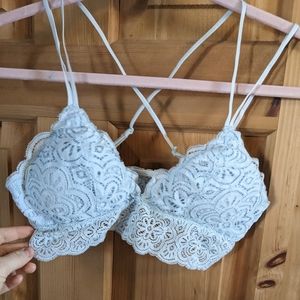aerie lacy strappy bralette